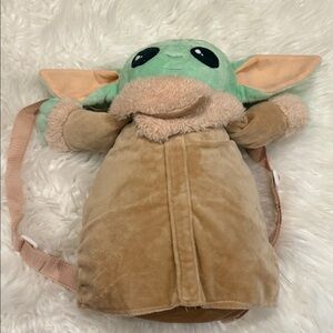 Star Wars Green and Tan Plush Backpack
